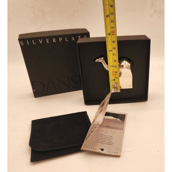 Vintage Dansk Silverplate Camel Figurine Gunnar Cyren Holiday Decor Paperweight - Picture 7 of 8